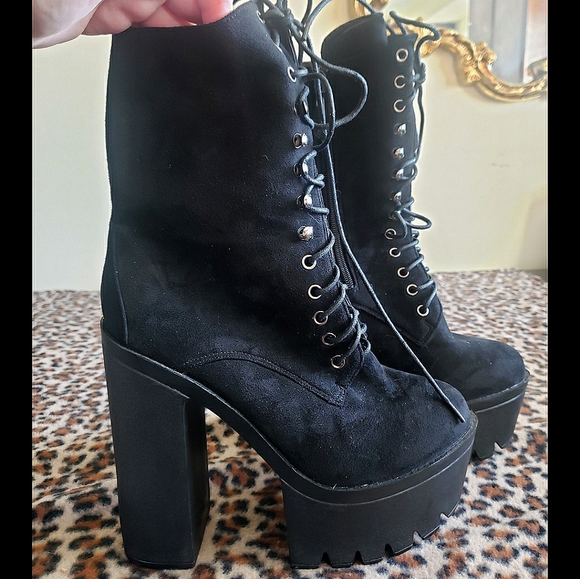 Iron Fist suede platform boot creature ofthe night - Picture 2 of 7